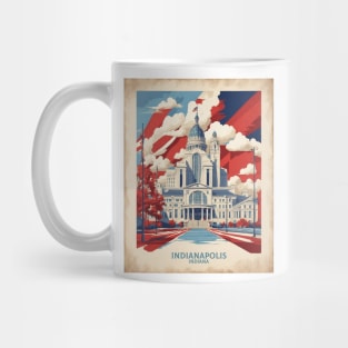 Indianapolis United States of America Tourism Vintage Poster Mug